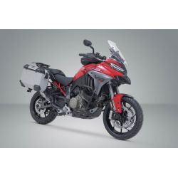 ZESTAW KUFRA CENTRALNEGO TRAX ADV SW-MOTECH 37/37 L. DUCATI MULTISTRADA V4 (20-) SILVER