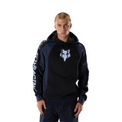 BLUZA Z KAPTUREM FOX VALIANT FLEECE PO BLACK  ENDURO CROSS