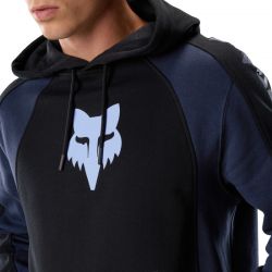BLUZA Z KAPTUREM FOX VALIANT FLEECE PO BLACK  ENDURO CROSS