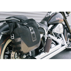 ZESTAW SAKW I STELAŻY LEGEND GEAR SW-MOTECH HARLEY DAVIDSON SOFTAIL FAT BOY, BREAKOUT BROWN