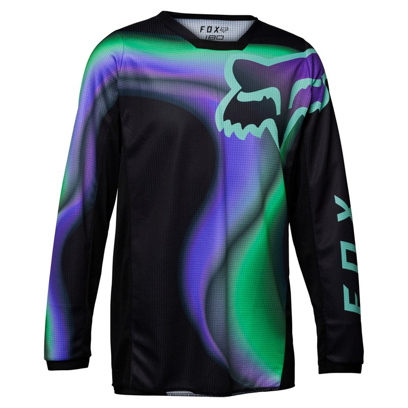 BLUZA FOX JUNIOR KIDS 180 TOXSYK BLACK  ENDURO CROSS