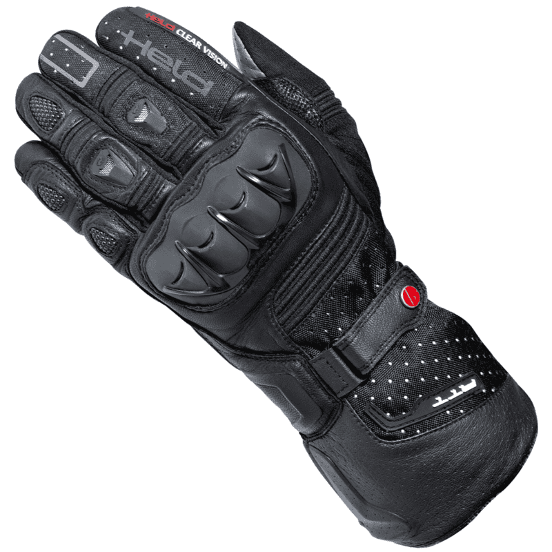 RĘKAWICE SKÓRZANO-TEKSTYLNE HELD LADY AIR N DRY [GORE-TEX] BLACK LONG 
