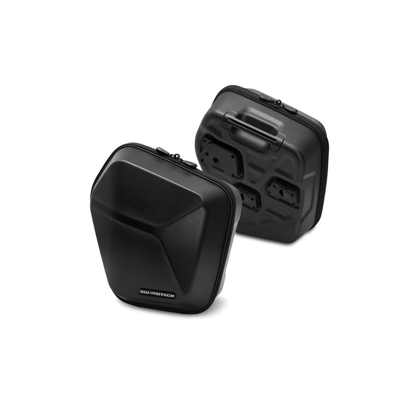 ZESTAW KUFRÓW BOCZNYCH URBAN ABS I STELAŻY SW-MOTECH MASH BS/DT/SF 125 (16-), BLACK 2X16,5L