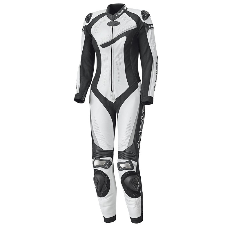 KOMBINEZON SKÓRZANY HELD LADY AYANA II WHITE/BLACK SLIM 