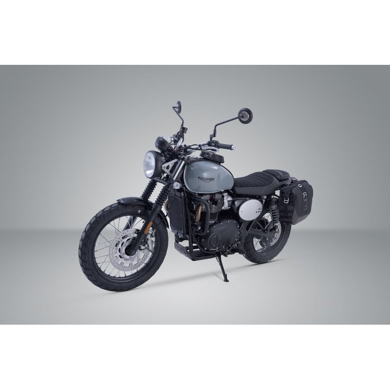 ZESTAW SAKW I STELAŻY LEGEND GEAR LC BLACK EDITION SW-MOTECH TRIUMPH STREET CUP/SCRAMBLER/TWIN (16-)