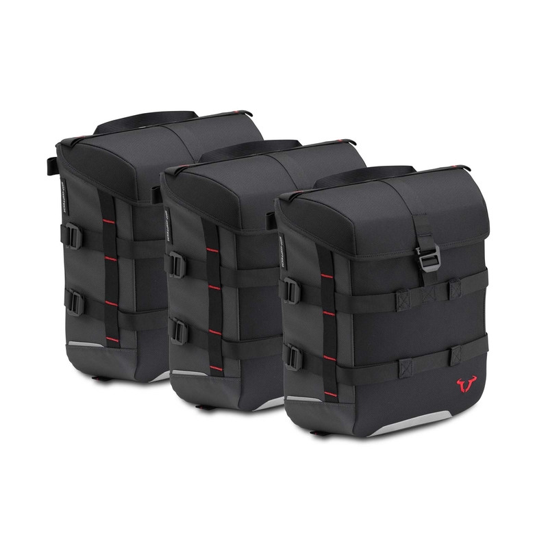 ZESTAW SAKW BOCZNYCH I CENTRALNEJ SYSBAG SW-MOTECH ZAW. PASKI MOC. DO MOTOCYKLA 15/15/15L