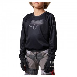 BLUZA FOX JUNIOR BLACKOUT BLACK/BLACK  ENDURO CROSS