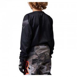 BLUZA FOX JUNIOR BLACKOUT BLACK/BLACK  ENDURO CROSS