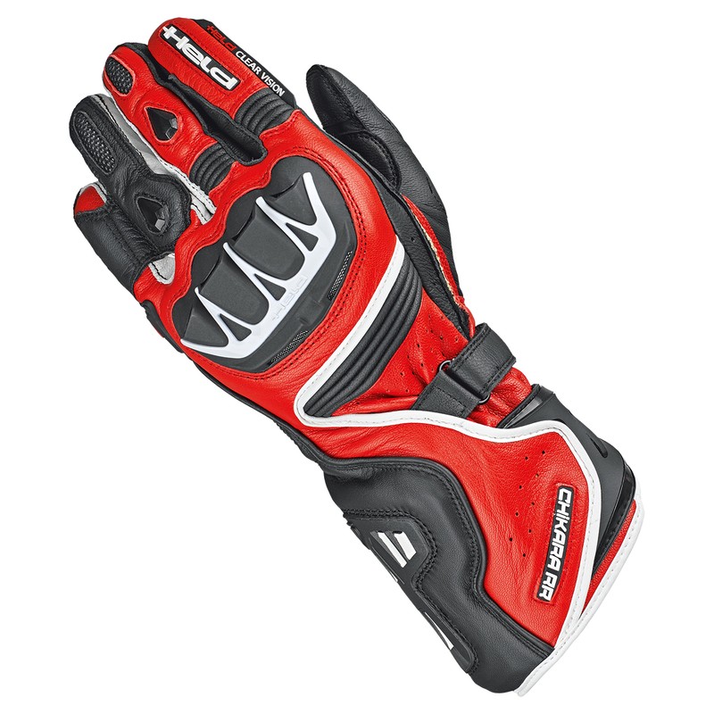 RĘKAWICE SKÓRZANE HELD CHIKARA RR BLACK/RED 