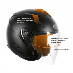 KASK OZONE OPEN FACE CT-01 BLACK MATT 