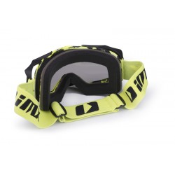 GOGLE IMX DUST GRAPHIC FLO YELLOW/BLACK MATT - SZYBA DARK SMOKE + CLEAR (2 SZYBY W ZESTAWIE) ENDURO CROSS