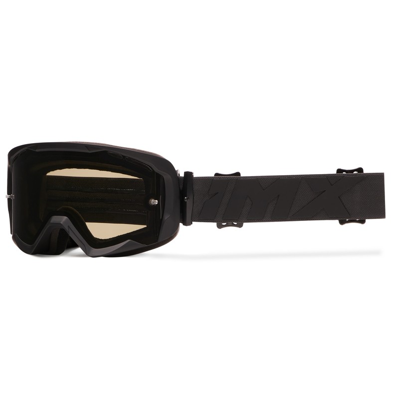 GOGLE IMX ENDURANCE FLIP BLACK MATT/BLACK - SZYBA DARK SMOKE + CLEAR (2 SZYBY W ZESTAWIE) ENDURO CROSS