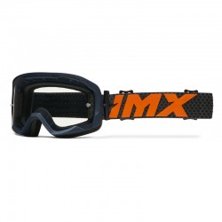 GOGLE IMX ENDURANCE FLIP GRAPHIE BLUE MATT/ ORANGE - SZYBA IRIDIUM GOLD + CLEAR (2 SZYBY W ZESTAWIE) ENDURO CROSS