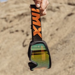 GOGLE IMX ENDURANCE FLIP GRAPHIE BLUE MATT/ ORANGE - SZYBA IRIDIUM GOLD + CLEAR (2 SZYBY W ZESTAWIE) ENDURO CROSS