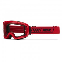GOGLE IMX ENDURANCE RACE RED GLS/RED - SZYBA DARK SMOKE + CLEAR (2 SZYBY W ZESTAWIE) ENDURO CROSS