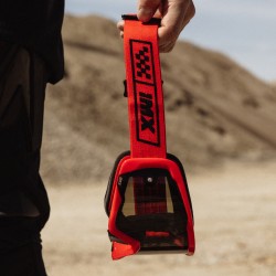 GOGLE IMX ENDURANCE RACE RED GLS/RED - SZYBA DARK SMOKE + CLEAR (2 SZYBY W ZESTAWIE) ENDURO CROSS