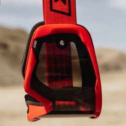GOGLE IMX ENDURANCE RACE RED GLS/RED - SZYBA DARK SMOKE + CLEAR (2 SZYBY W ZESTAWIE) ENDURO CROSS