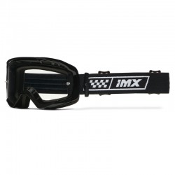 GOGLE IMX ENDURANCE RACE BLACK GLS/WHITE - SZYBA IRIDIUM GOLD + CLEAR (2 SZYBY W ZESTAWIE) ENDURO CROSS
