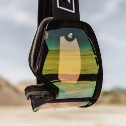 GOGLE IMX ENDURANCE RACE BLACK GLS/WHITE - SZYBA IRIDIUM GOLD + CLEAR (2 SZYBY W ZESTAWIE) ENDURO CROSS