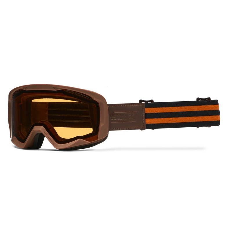 GOGLE IMX ENDURANCE RUST BROWN MATT /ORANGE - SZYBA ORANGE + CLEAR (2 SZYBY W ZESTAWIE) ENDURO CROSS