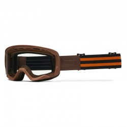 GOGLE IMX ENDURANCE RUST BROWN MATT /ORANGE - SZYBA ORANGE + CLEAR (2 SZYBY W ZESTAWIE) ENDURO CROSS