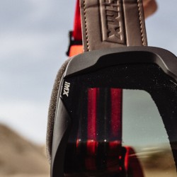 GOGLE IMX ENDURANCE RUST BLACK MATT/RED - SZYBA DARK SMOKE + CLEAR (2 SZYBY W ZESTAWIE) ENDURO CROSS