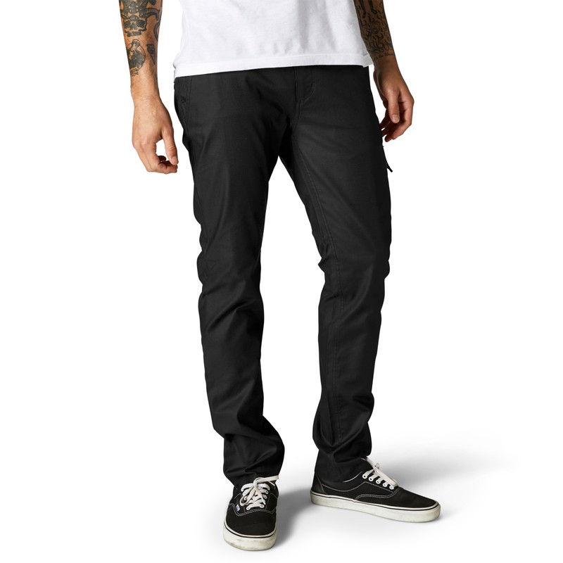 SPODNIE FOX ESSEX STRETCH SLIM BLACK  ENDURO CROSS