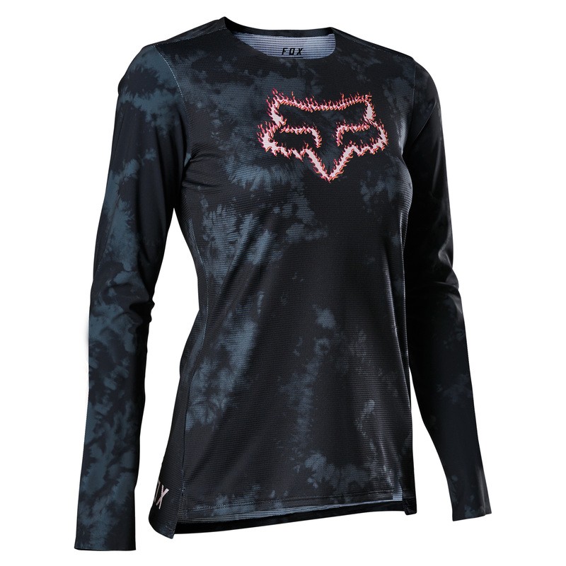 KOSZULKA ROWEROWA Z DŁUGIM RĘKAWEM FOX LADY FLEXAIR TS57 BLACK  ENDURO CROSS