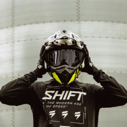 KASK IMX FMX-02 BLACK/WHITE/FLO YELLOW/GREY GLOSS GRAPHIC  ENDURO CROSS