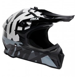 KASK IMX FMX-02 BLACK/WHITE/GREY/METALLIC GREY GLOSS GRAPHIC XS ENDURO CROSS