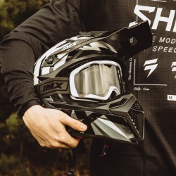 KASK IMX FMX-02 BLACK/WHITE/GREY/METALLIC GREY GLOSS GRAPHIC XS ENDURO CROSS