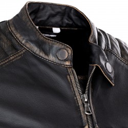 KURTKA SKÓRZANA REBELHORN HUNTER PRO VINTAGE BLACK 
