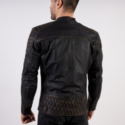 KURTKA SKÓRZANA REBELHORN HUNTER PRO VINTAGE BLACK 