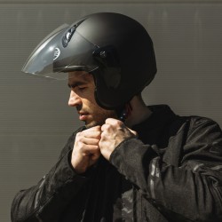 KASK OPEN FACE OZONE HY818 BLACK MATT 