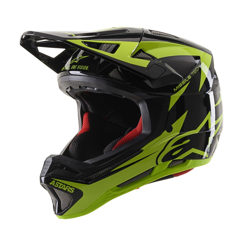 KASK ROWEROWY ALPINESTARS MISSILE TECH AIRLIFT BLACK/FLUO YELLOW GLOSSY 
