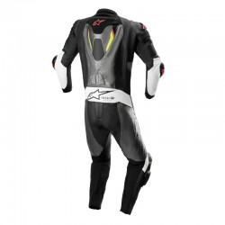 KOMBINEZON SKÓRZANY 1CZ. ALPINESTARS MISSILE V2 IGNITION METAL GREY/BLACK/YELLOW/FLUO RED 