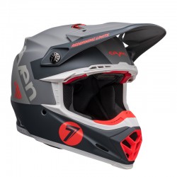 KASK BELL MOTO-9S FLEX SEVEN VANGUARD MATTE CHARCOAL/ORANGE 