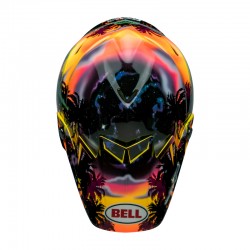 KASK BELL MOTO-9S FLEX TAGGER TROPICAL FEVER YELLOW/ORANGE 