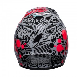 KASK BELL MX-9 MIPS TAGGER SPLATTER BRIGHT RED/GREY 