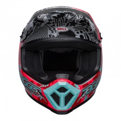 KASK BELL MX-9 MIPS TAGGER SPLATTER BRIGHT RED/GREY 