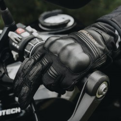 RĘKAWICE SKÓRZANE REBELHORN PATROL SHORT BLACK 