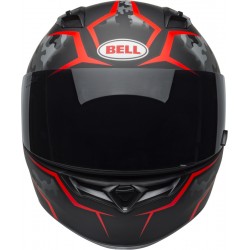KASK BELL QUALIFIER STEALTH CAMO MATTE BLACK/RED 