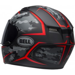 KASK BELL QUALIFIER STEALTH CAMO MATTE BLACK/RED 