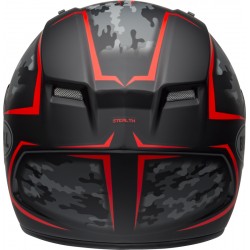 KASK BELL QUALIFIER STEALTH CAMO MATTE BLACK/RED 