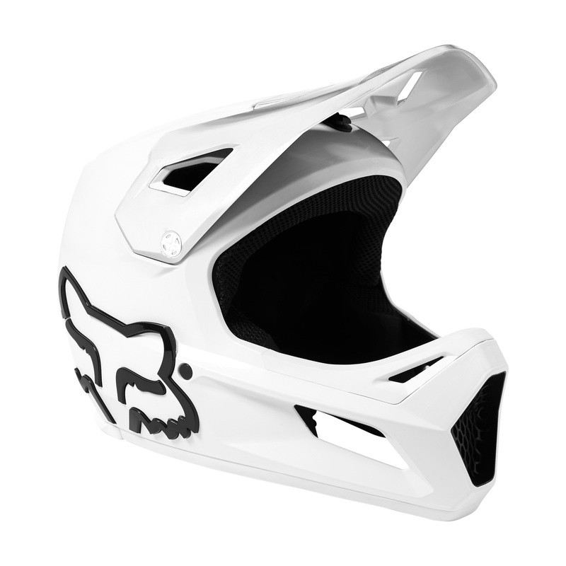 KASK ROWEROWY FOX RAMPAGE WHITE  ENDURO CROSS