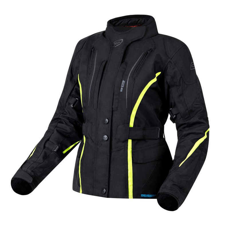 KURTKA TEKSTYLNA OZONE SAHARA LADY BLACK/FLO YELLOW 