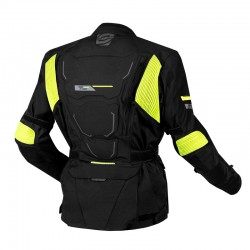 KURTKA TEKSTYLNA OZONE SAHARA BLACK/FLUO YELLOW XS
