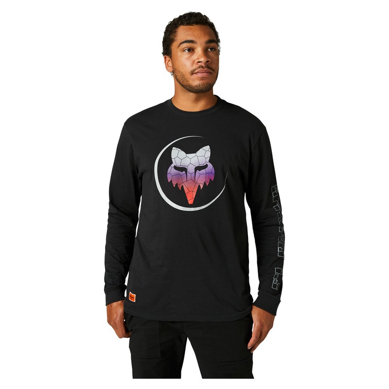 KOSZULKA Z DŁUGIM RĘKAWEM FOX SKARZ BLACK  ENDURO CROSS