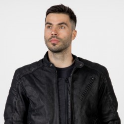 KURTKA SKÓRZANA OZONE SPARROW II BLACK 