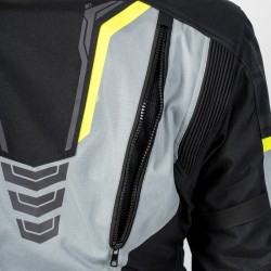 KURTKA TEKSTYLNA OZONE TOUR III BLACK/GREY/FLUO YELLOW XS